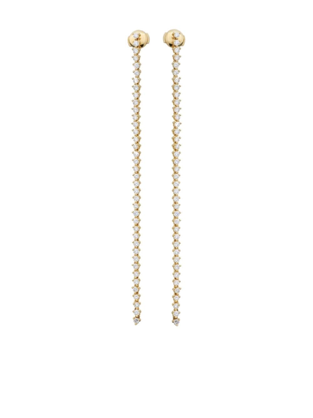 Lark & Berry 14kt Modernist Tennis Goldohrringe von Lark & Berry