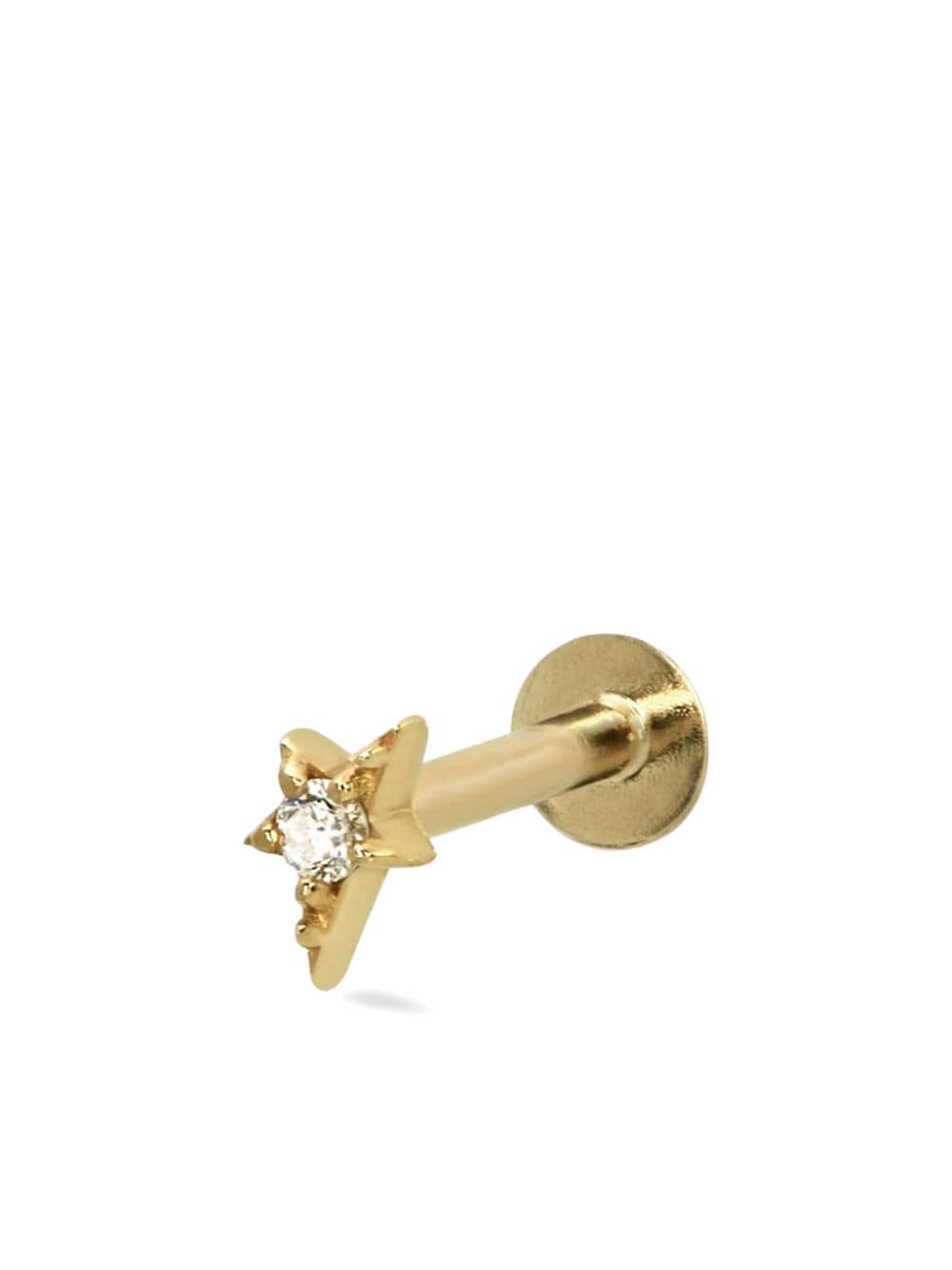 Lark & Berry 14kt Shooting Star Gelbgoldohrstecker mit Diamanten von Lark & Berry