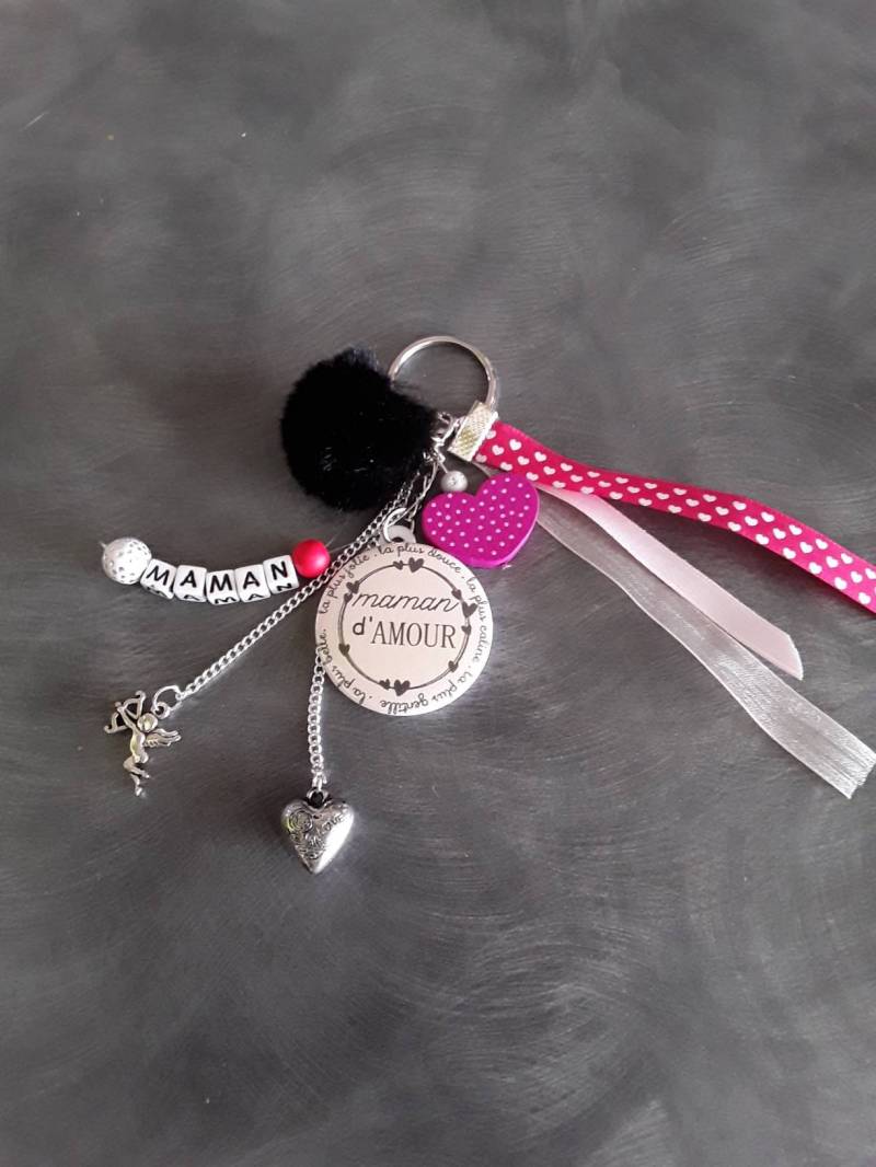 Juwel Der Tasche Schlüsselanhänger "Mama Liebe" Juwel Der Tasche Schlüsselanhänger "Mama Liebe" von Larondedespassions