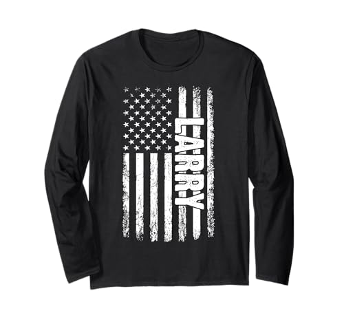 Larry persönlicher Name American Flag Retro Männer Frauen Langarmshirt Larry persönlicher Name American Flag Retro Männer Frauen Langarmshirt von Larry Specialized First Boy Herren Name