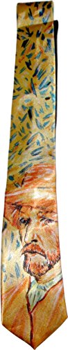 Larry - Schmale Krawatte Van Gogh, Cartoon, Bunt, Herren, Erwachsene Männer, männlich von Larry