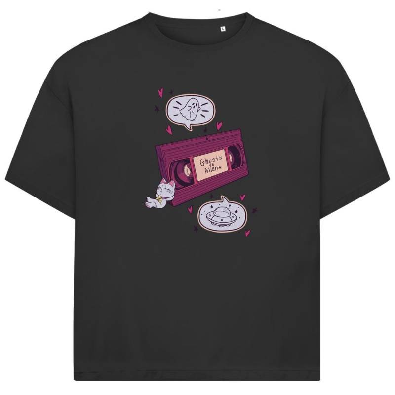 Oversize Shirt Ghosts Vs Aliens - Dandadan Inspiriertes Retro Design Mit Turbo Granny Oversize Shirt Ghosts Vs Aliens - Dandadan Inspiriertes Retro Design Mit Turbo Granny von LarsenAndLore