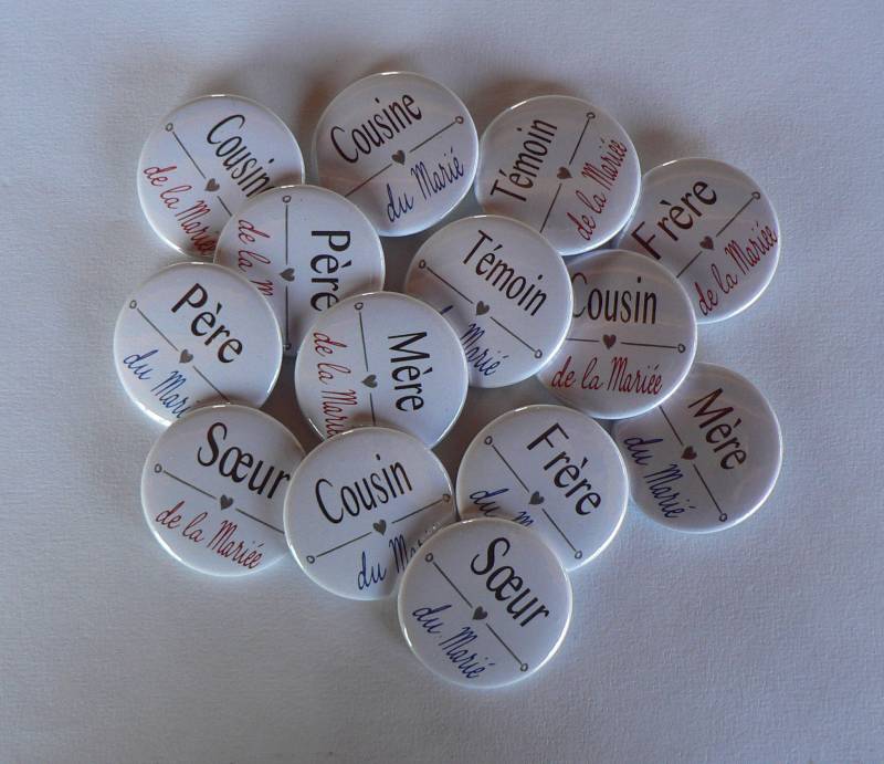Abzeichen Hochzeitsgäste Zeugen Familie Der Braut Und Bräutigam Abzeichen Hochzeitsgäste Zeugen Familie Der Braut Und Bräutigam von LartisAnneBoutique