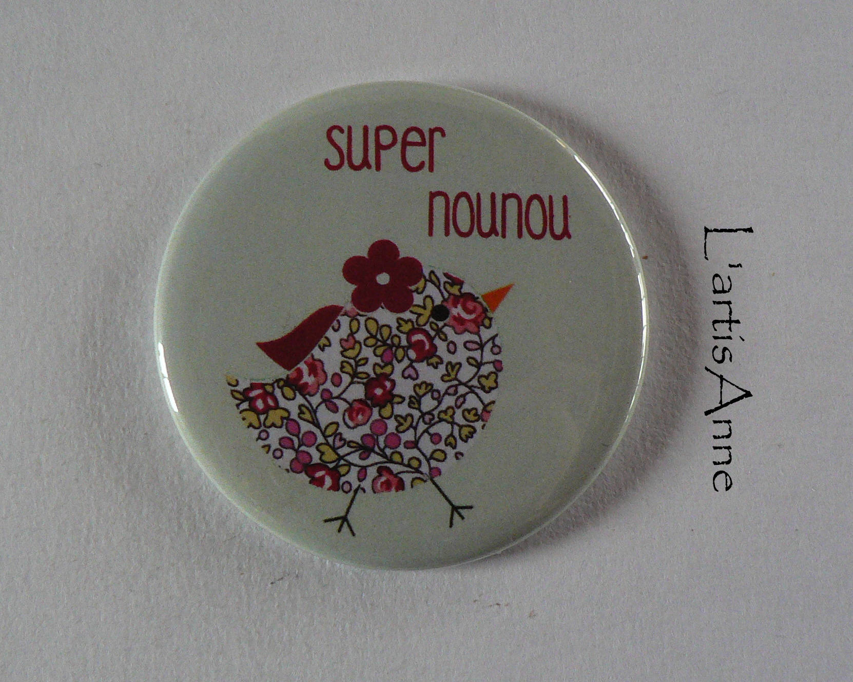 Super Nanny Magnet /Pocket Mirror/Abzeichen 56mm Geschenk Nährend Super Nanny Magnet /Pocket Mirror/Abzeichen 56mm Geschenk Nährend von LartisAnneBoutique