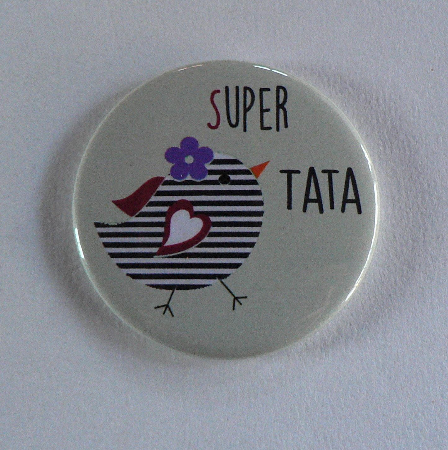 Super Tata Magnet/Pocket Mirror/Badge 56mm Super Tata Magnet/Pocket Mirror/Badge 56mm von LartisAnneBoutique