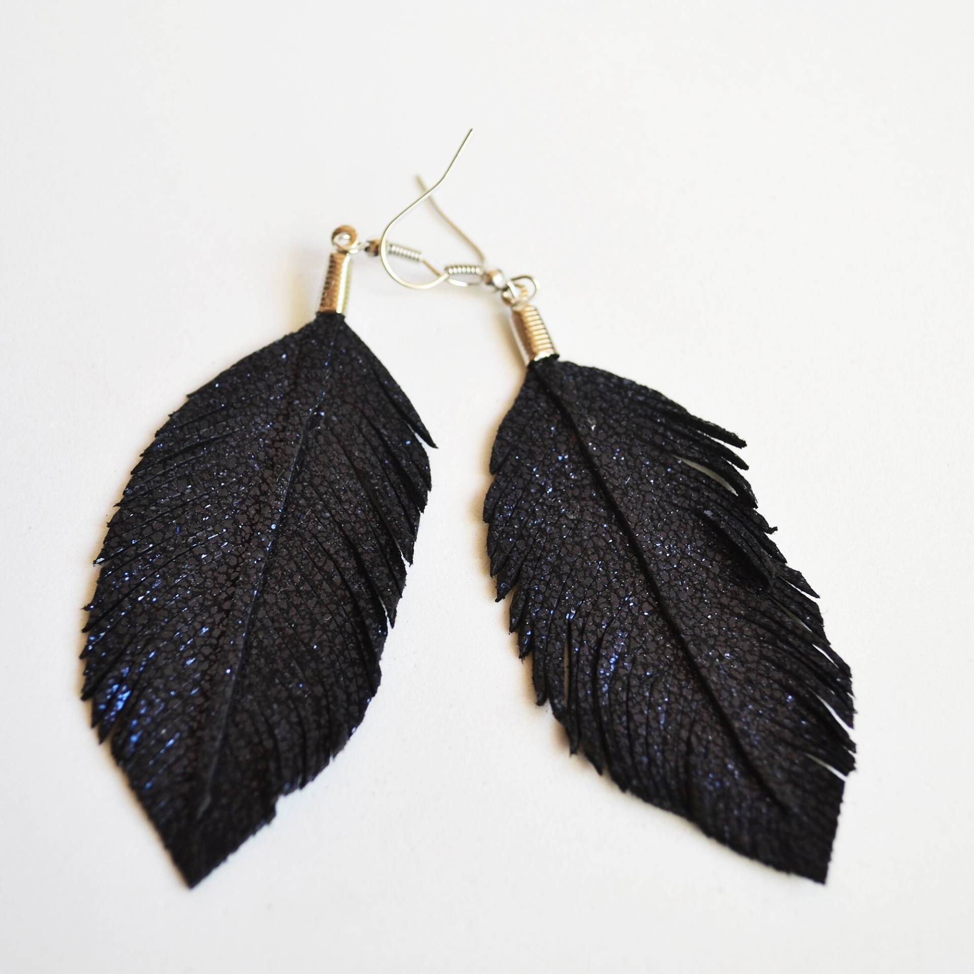 Leder Ohrringe Für Frauen, Lange Blaue Ohrringe, Wildleder Feder Baumeln Boho Leder Ohrringe Für Frauen, Lange Blaue Ohrringe, Wildleder Feder Baumeln Boho von LarusAccessories