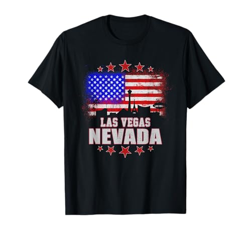 Las Vegas Nevada Vintage US-Flagge USA Skyline Herren Damen T-Shirt Las Vegas Nevada Vintage US-Flagge USA Skyline Herren Damen T-Shirt von Las Vegas Nevada Vintage US Flag USA Skyline