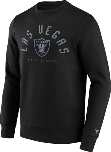 Las Vegas Raiders NFL ** College Stamp Crew ** Sweatshirt Pullover schwarz (as3, Alpha, l, Regular, Regular) von Las Vegas Raiders