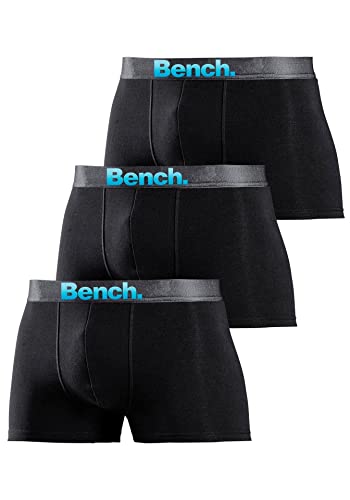 Bench Herren Boxershorts Retroshorts | 3 Stück (L | 6, 3 x schwarz) von Lascana