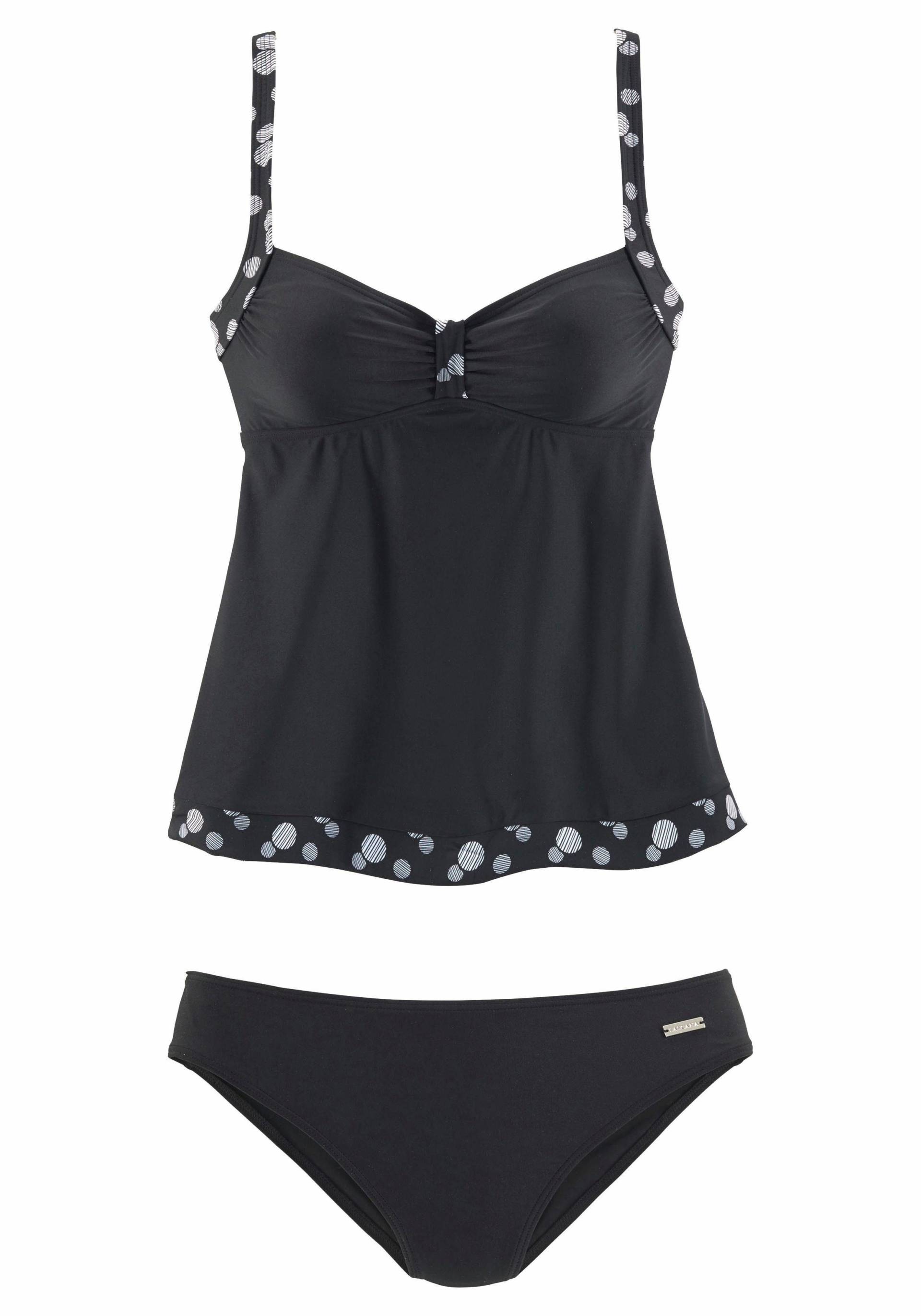 Große Größen: Tankini, schwarz-weiß, Gr.44B-54E von Lascana