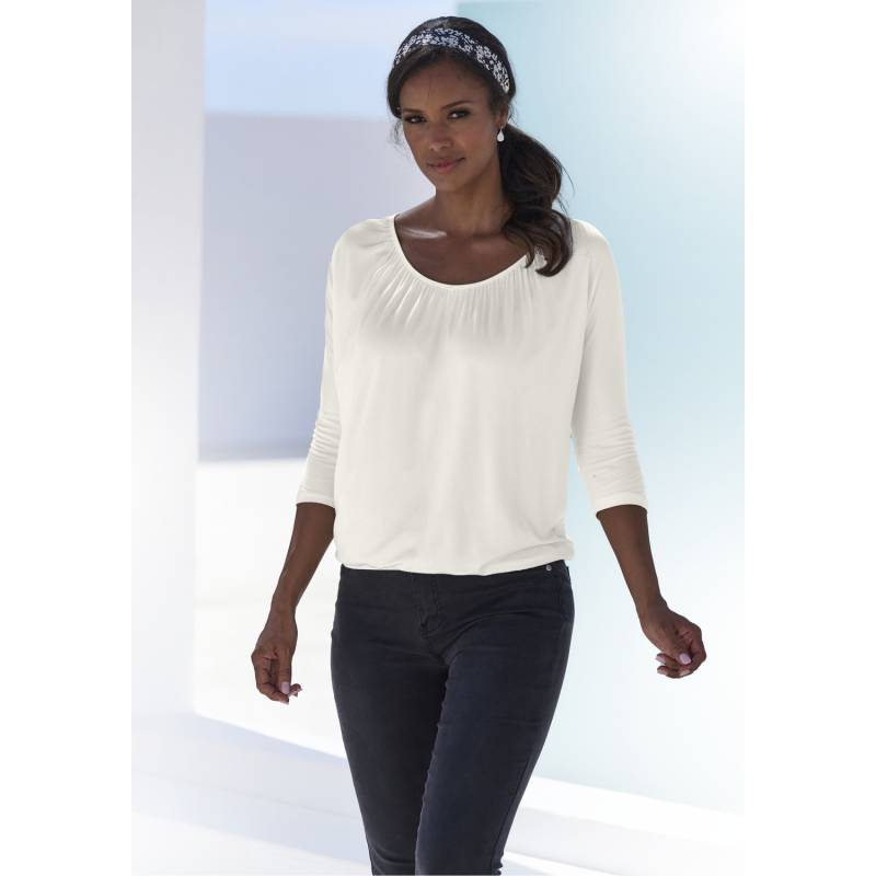LASCANA 3/4-Arm-Shirt Damen creme Gr.48/50 von Lascana