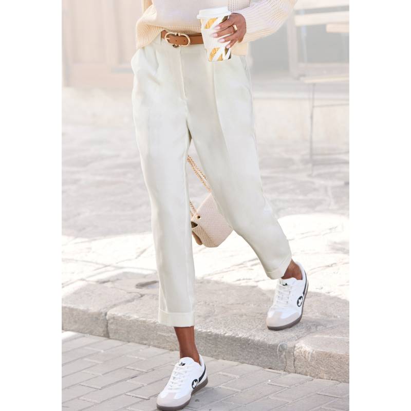 LASCANA 7/8-Hose Damen creme Gr.40 von Lascana
