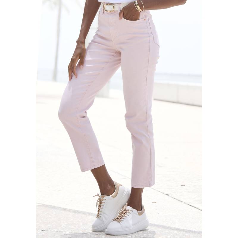 LASCANA Ankle-Jeans Damen rosé Gr.36 von Lascana