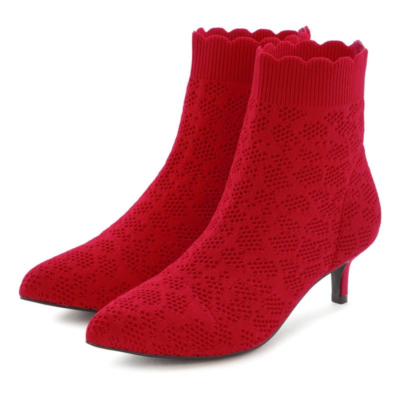 LASCANA Ankleboots Damen rot Gr.42 von Lascana
