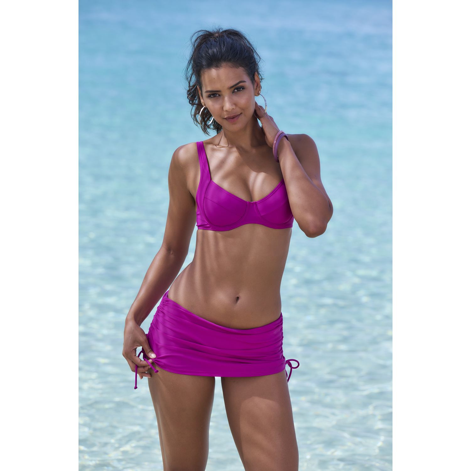 LASCANA Bade-Rock Damen fuchsia Gr.36 von Lascana