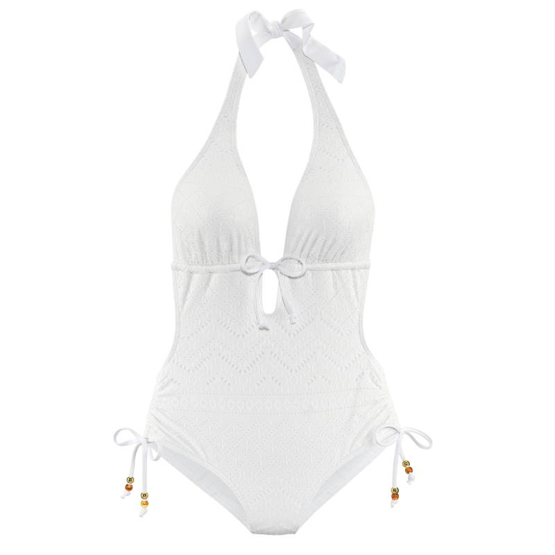 LASCANA Badeanzug Damen creme Gr.38 Cup A/B von Lascana