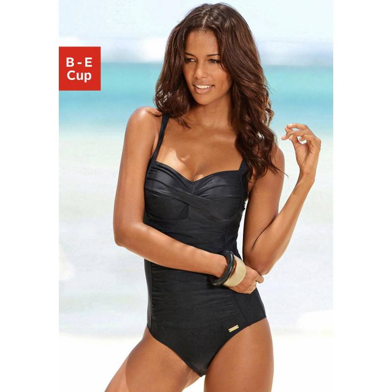 LASCANA Badeanzug Damen schwarz Gr.42 Cup D von Lascana