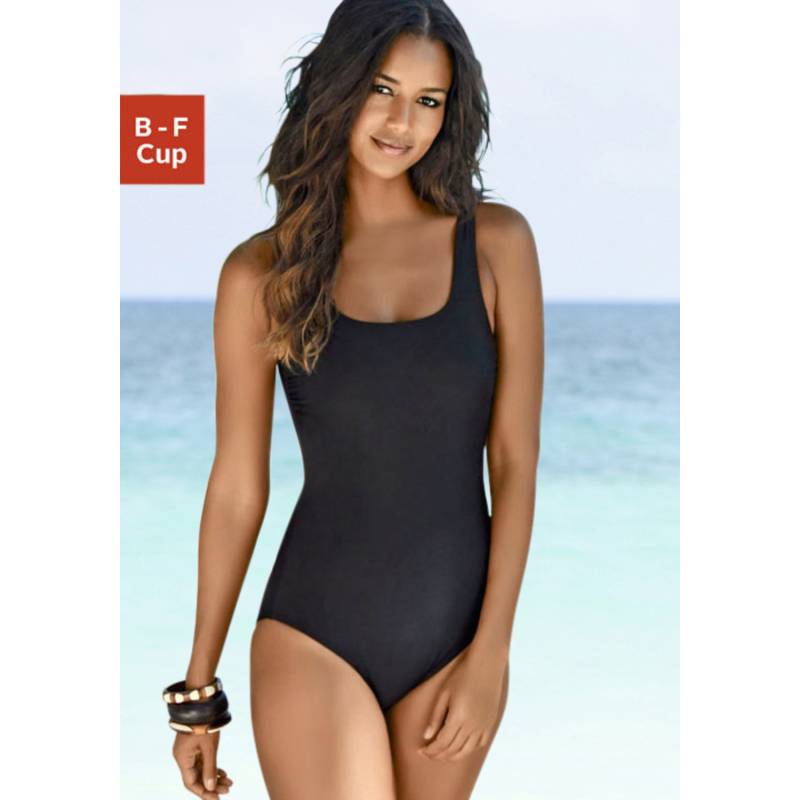 LASCANA Badeanzug Damen schwarz Gr.48 Cup B von Lascana