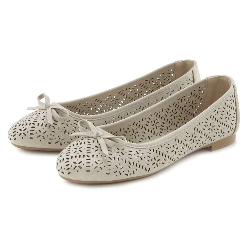 LASCANA Ballerina Damen beige Gr.38 von Lascana
