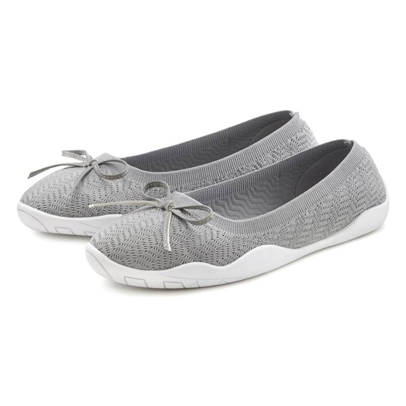 LASCANA Sneaker Ballerinas Damen grau Gr.41 von Lascana