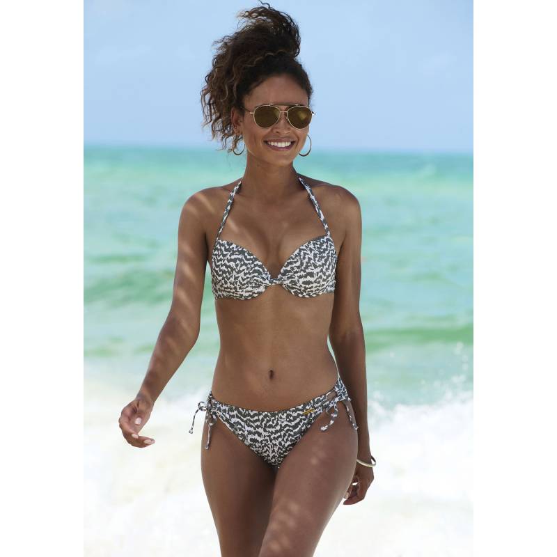 LASCANA Bikini-Hose Damen oliv-bedruckt Gr.34 von Lascana