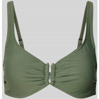 LASCANA Bikini-Oberteil mit Bügel Modell 'Simple' in Oliv, Größe 42F von Lascana