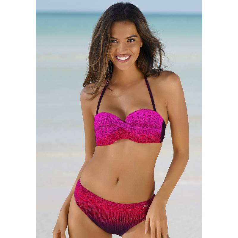 LASCANA Bügel-Bandeau-Bikini Damen rot Gr.36 Cup E von Lascana