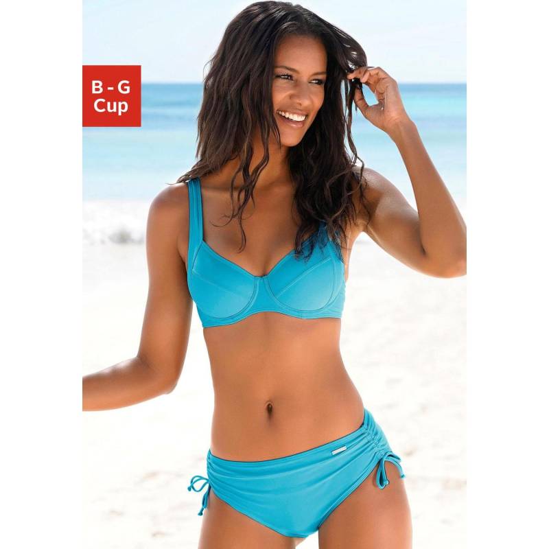 LASCANA Bügel-Bikini Damen türkis Gr.40 Cup D von Lascana