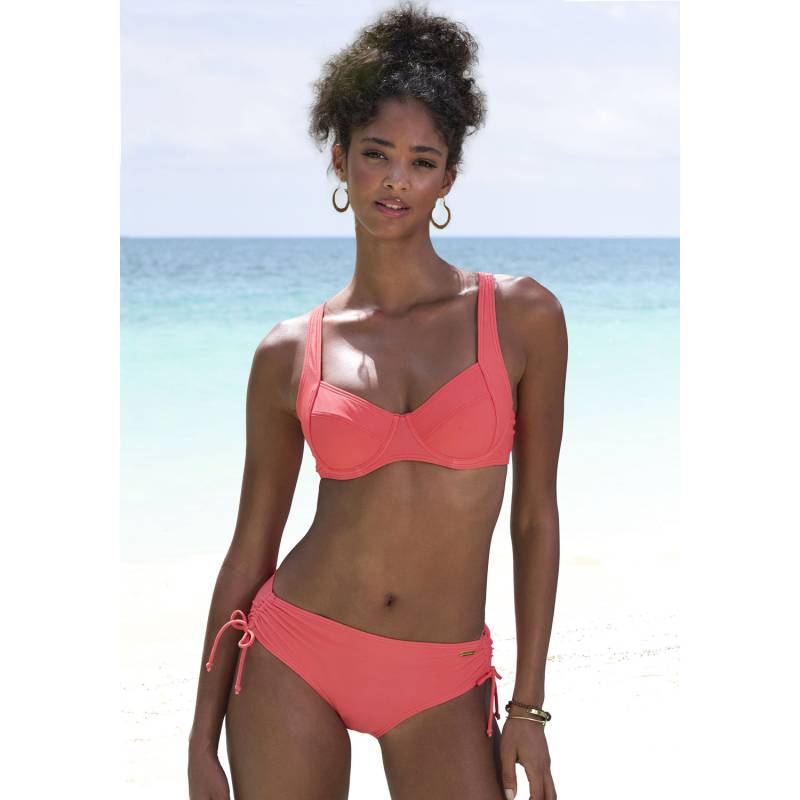 LASCANA Bügel-Bikini-Top Damen koralle Gr.36 Cup D von Lascana