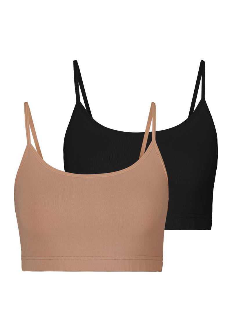 LASCANA Bustier 2er-Pack, aus elastischer Baumwolle von Lascana