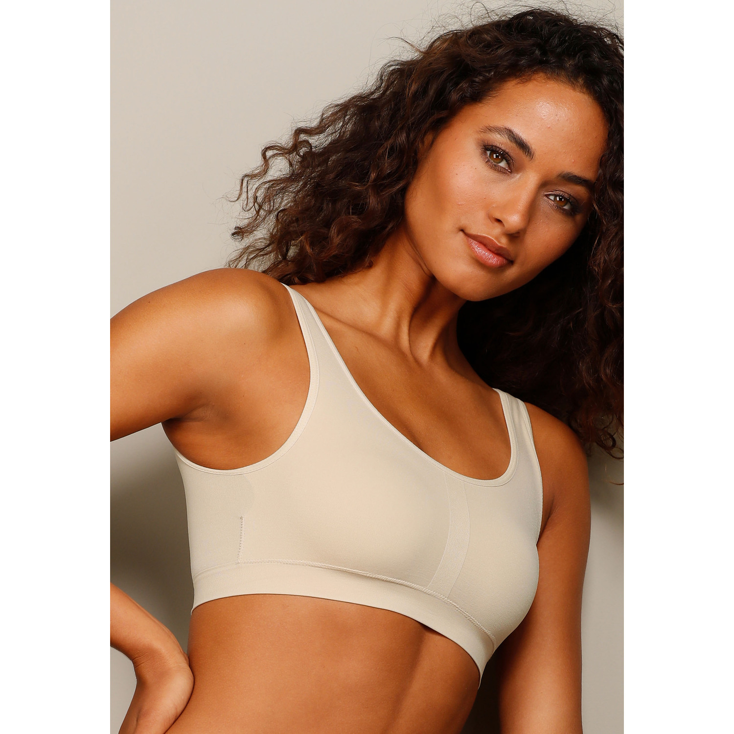 LASCANA Bustier Damen beige Gr.32/34 von Lascana
