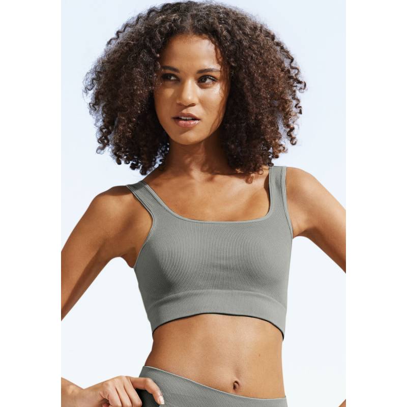 LASCANA Crop-Top Damen grün Gr.S (36/38) von Lascana