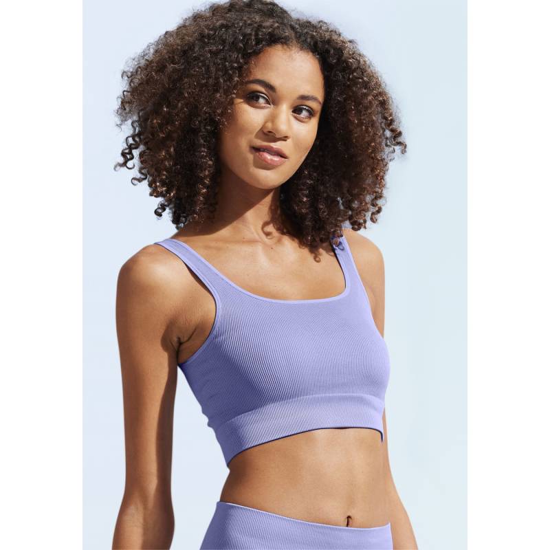 LASCANA Crop-Top Damen lila Gr.S (36/38) von Lascana