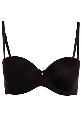 LASCANA Damen Multiway Push-Up BH mit abnehmbaren Trägern, Schwarz (Schwarz 862), 75D (Herstellergröße:75D) von Lascana