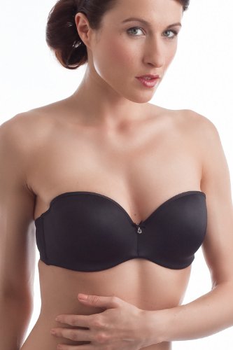 LASCANA Damen Multiway Push-Up BH mit abnehmbaren Trägern, Schwarz (Schwarz 862), 90D (Herstellergröße:90D) von Lascana