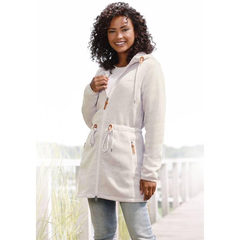 LASCANA Fleecejacke Damen beige Gr.40/42 von Lascana