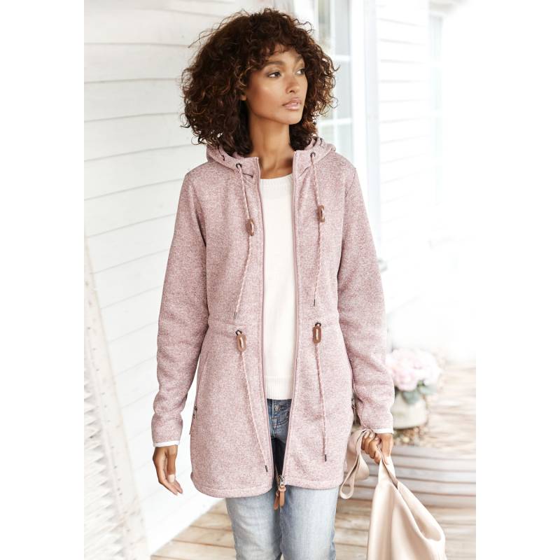 LASCANA Fleecejacke Damen rose Gr.40/42 von Lascana