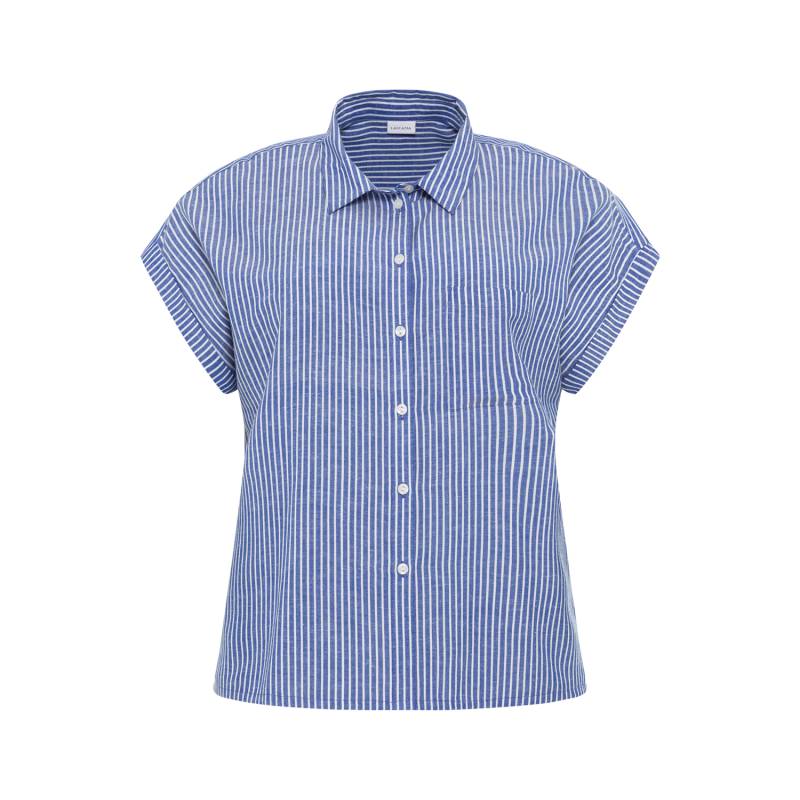 LASCANA Hemdbluse Damen blau-weiß gestreift Gr.36/38 von Lascana