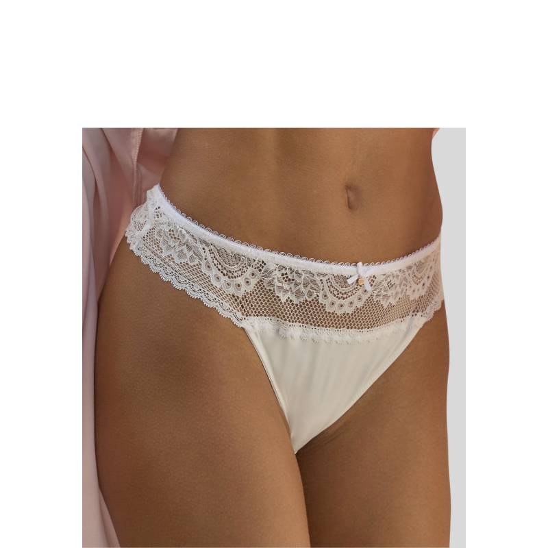 LASCANA High-Waist-String Damen creme Gr.44/46 von Lascana