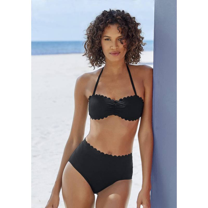 LASCANA Highwaist-Bikini-Hose Damen schwarz Gr.38 von Lascana