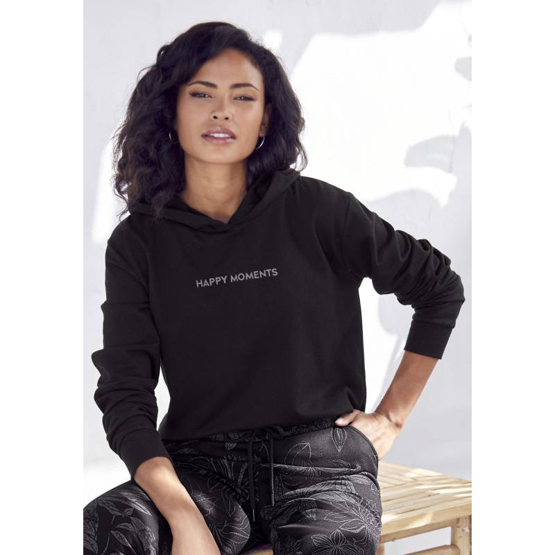 LASCANA Hoodie Damen schwarz Gr.32/34 von Lascana