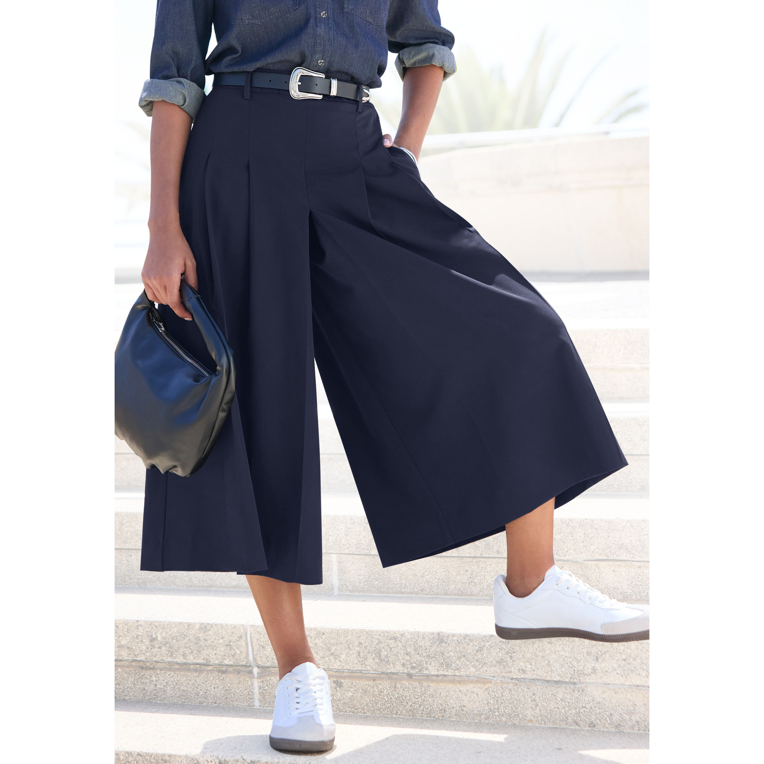 LASCANA Hosenrock Damen navy Gr.40 von Lascana