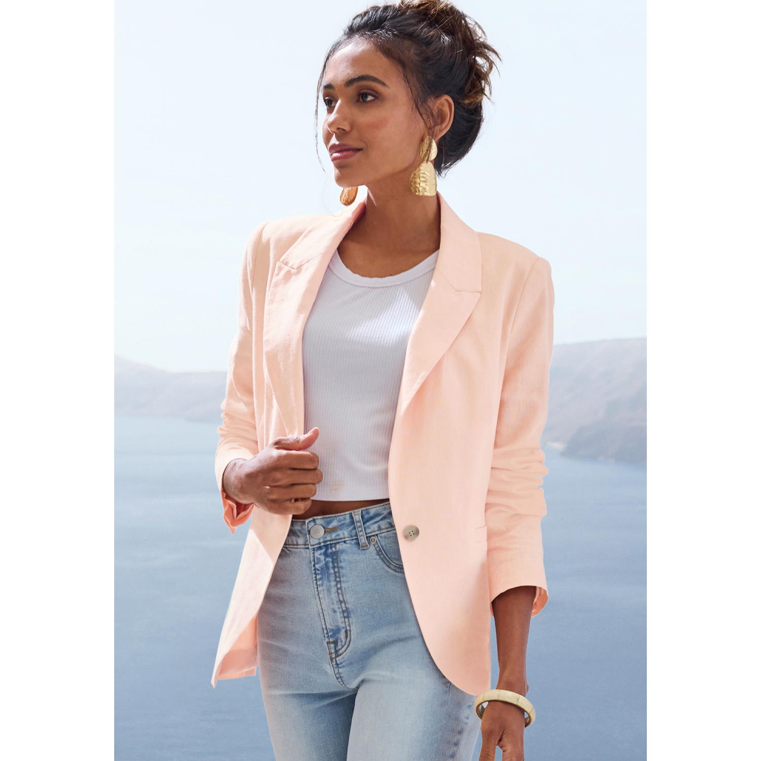 LASCANA Jackenblazer Damen apricot Gr.40 LASCANA Jackenblazer Damen apricot Gr.40 von Lascana