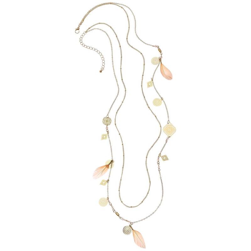 LASCANA Lange Kette Damen goldfarben-rosa Gr. LASCANA Lange Kette Damen goldfarben-rosa Gr. von Lascana