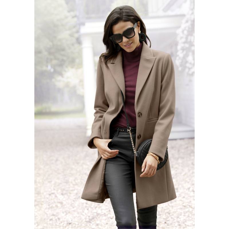 LASCANA Kurzmantel Damen camelfarben Gr.46 LASCANA Kurzmantel Damen camelfarben Gr.46 von Lascana