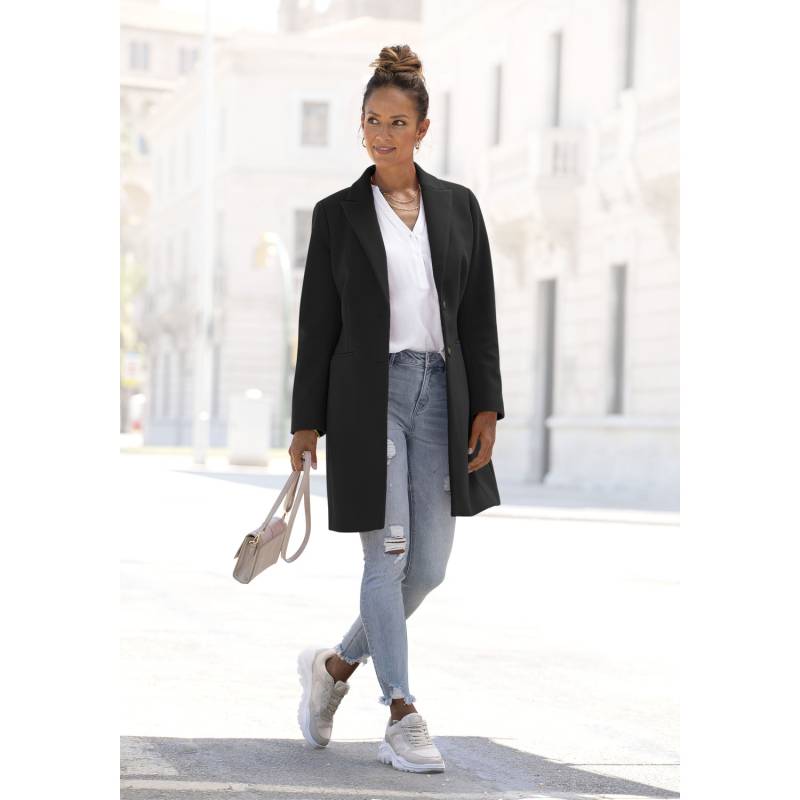 LASCANA Kurzmantel Damen schwarz Gr.40 von Lascana