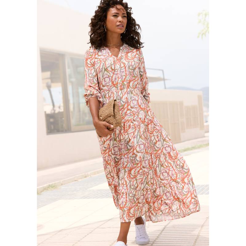 LASCANA Maxikleid Damen bunt bedruckt Gr.38 von Lascana