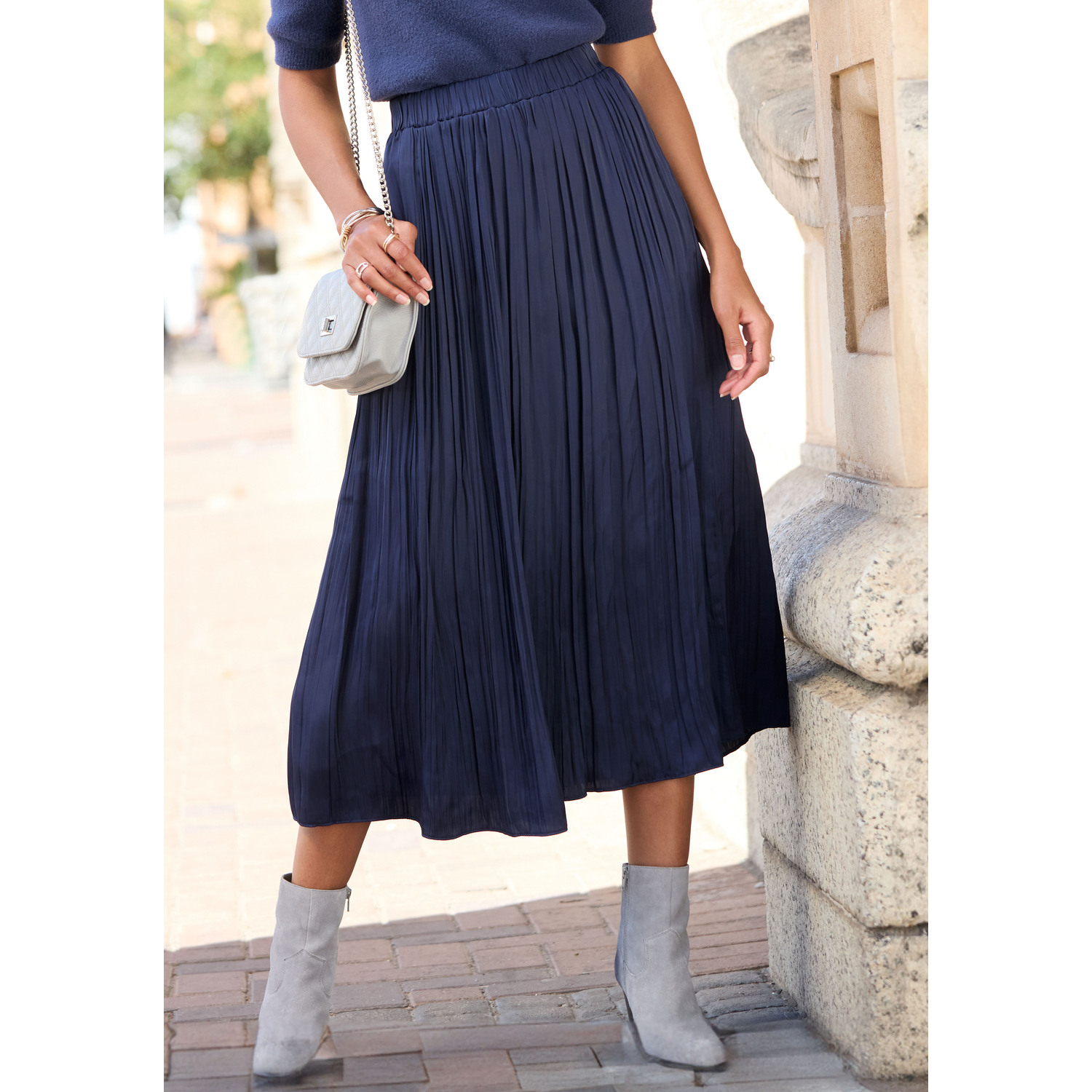 LASCANA Maxirock Damen blau Gr.40 LASCANA Maxirock Damen blau Gr.40 von Lascana