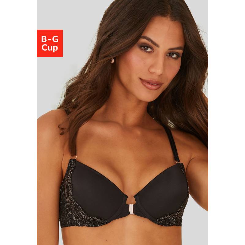 LASCANA Neckholder-BH Damen schwarz-bronzefarben Gr.80E von Lascana