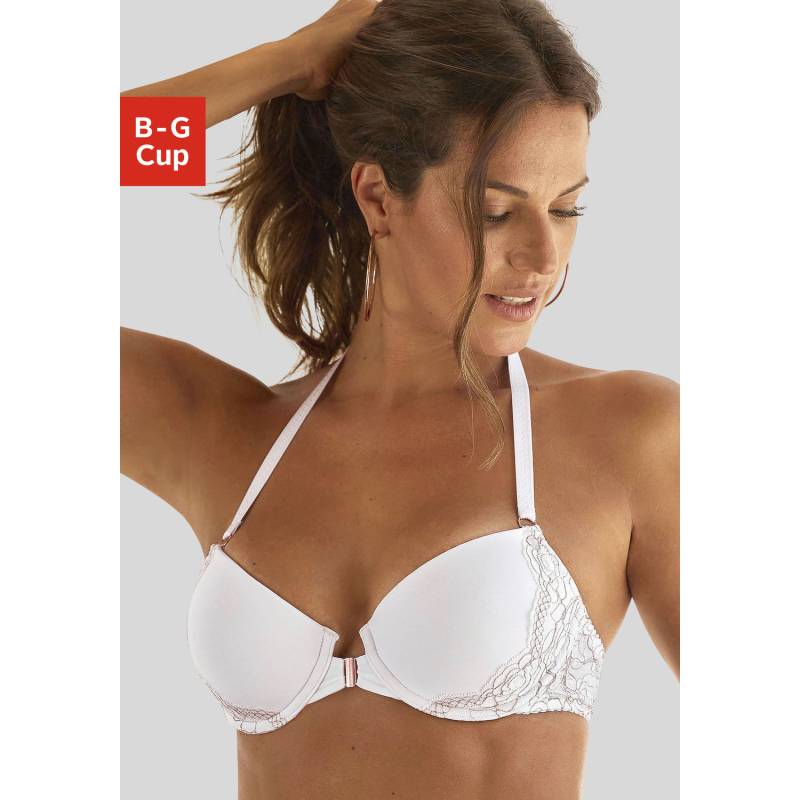 LASCANA Neckholder-BH Damen weiß-bronzefarben Gr.100B LASCANA Neckholder-BH Damen weiß-bronzefarben Gr.100B von Lascana